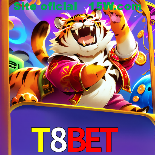 Imagem promocional da T8Bet mostrando a plataforma e suas vantagens